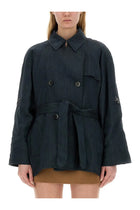 Fay Women's Short Trench Black