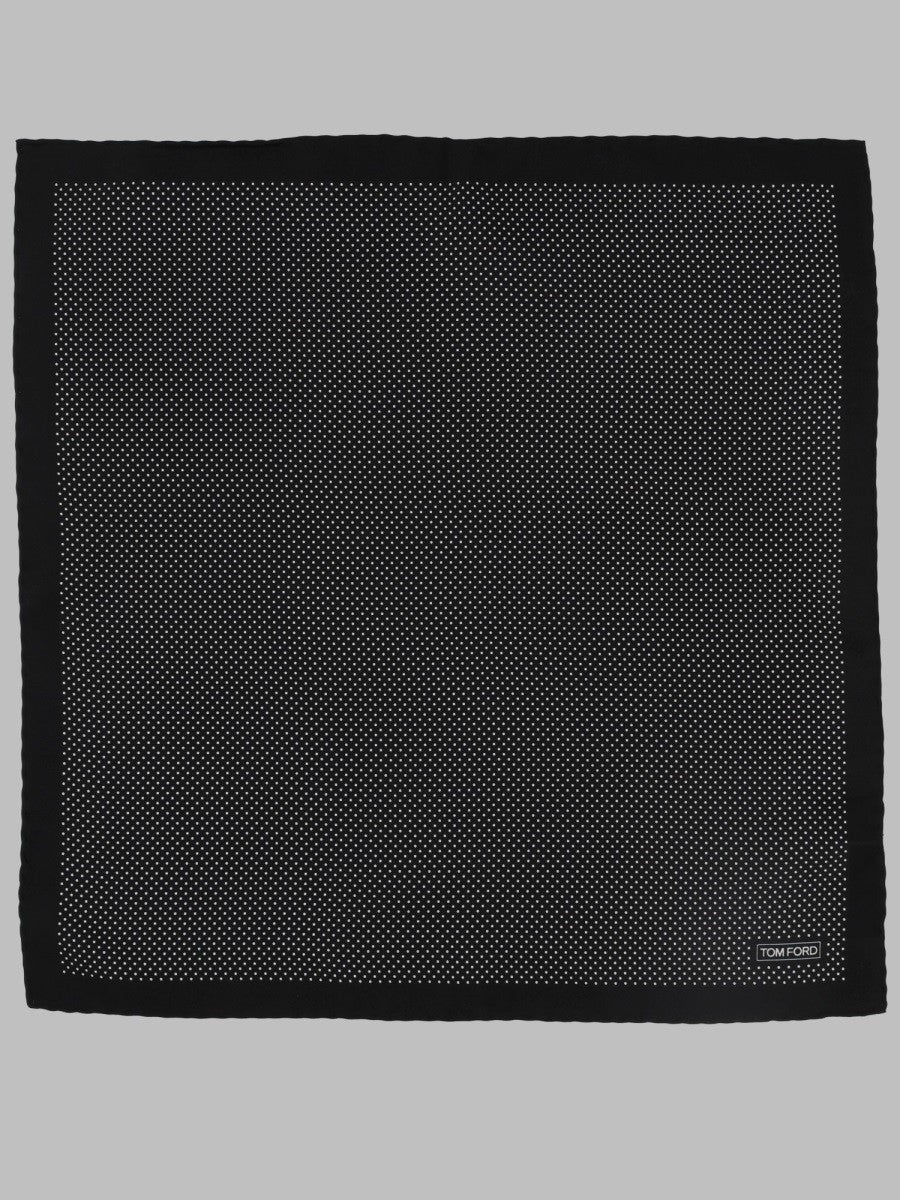 Tom Ford Men's Fazzoletto DA Taschino Con Bordo Tono SU Tono Black