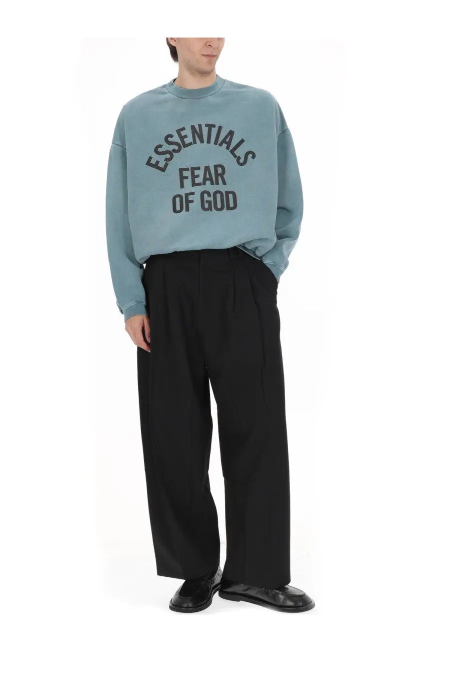 Fear of God ESSENTIALS Men's Campus 90S Sweatshirt Blue, view 2