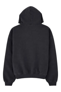 Fear of god essentials men’s felpa training 90s black oversized hoodie with relaxed fit and ribbed cuffs