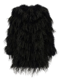 Yves Salomon Feather Caban Black, view 2