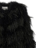 Yves Salomon Feather Caban Black, view 3