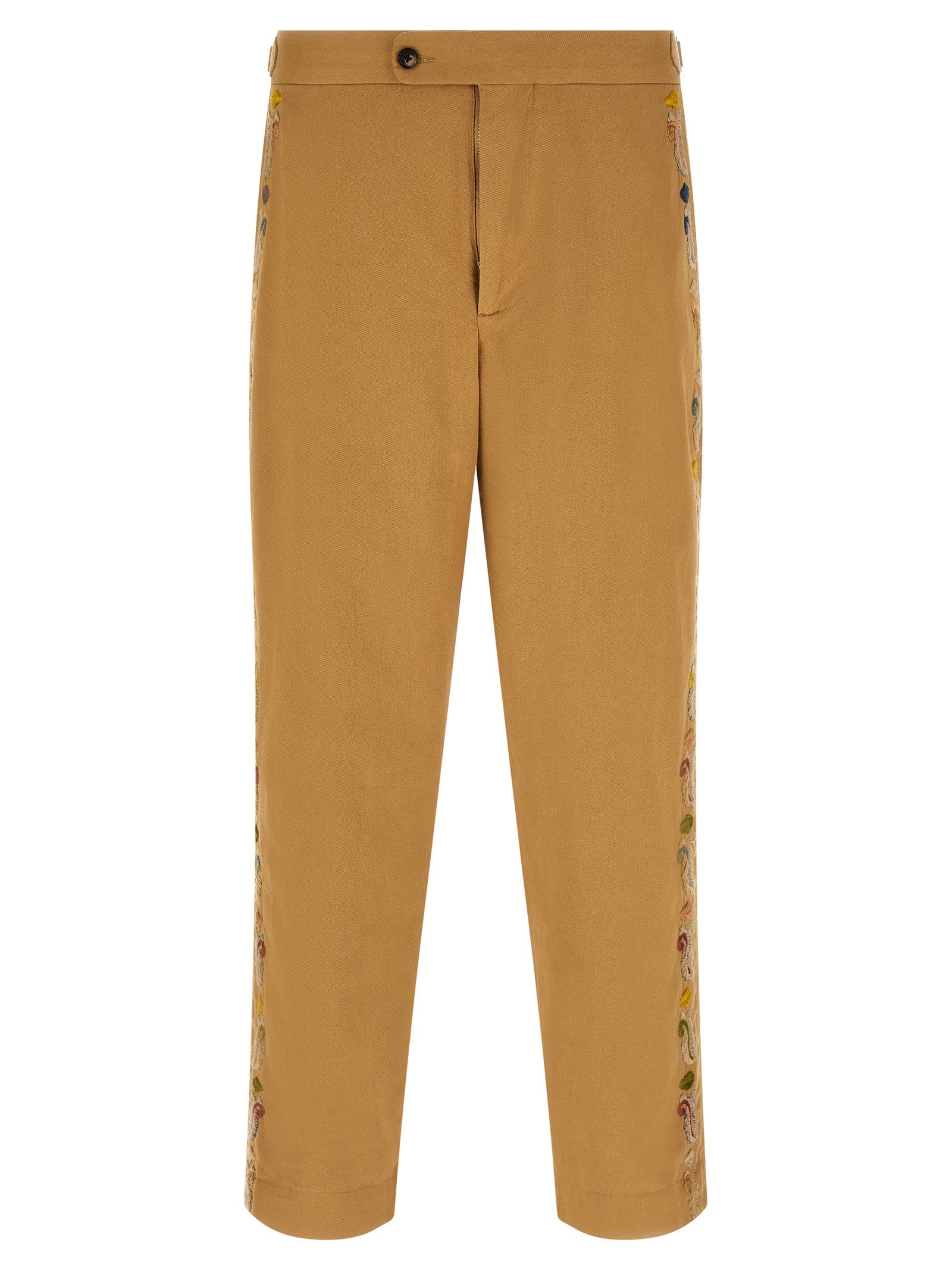 Bode Feather Runner Pants Beige