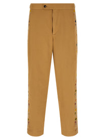 Bode Feather Runner Pants Beige