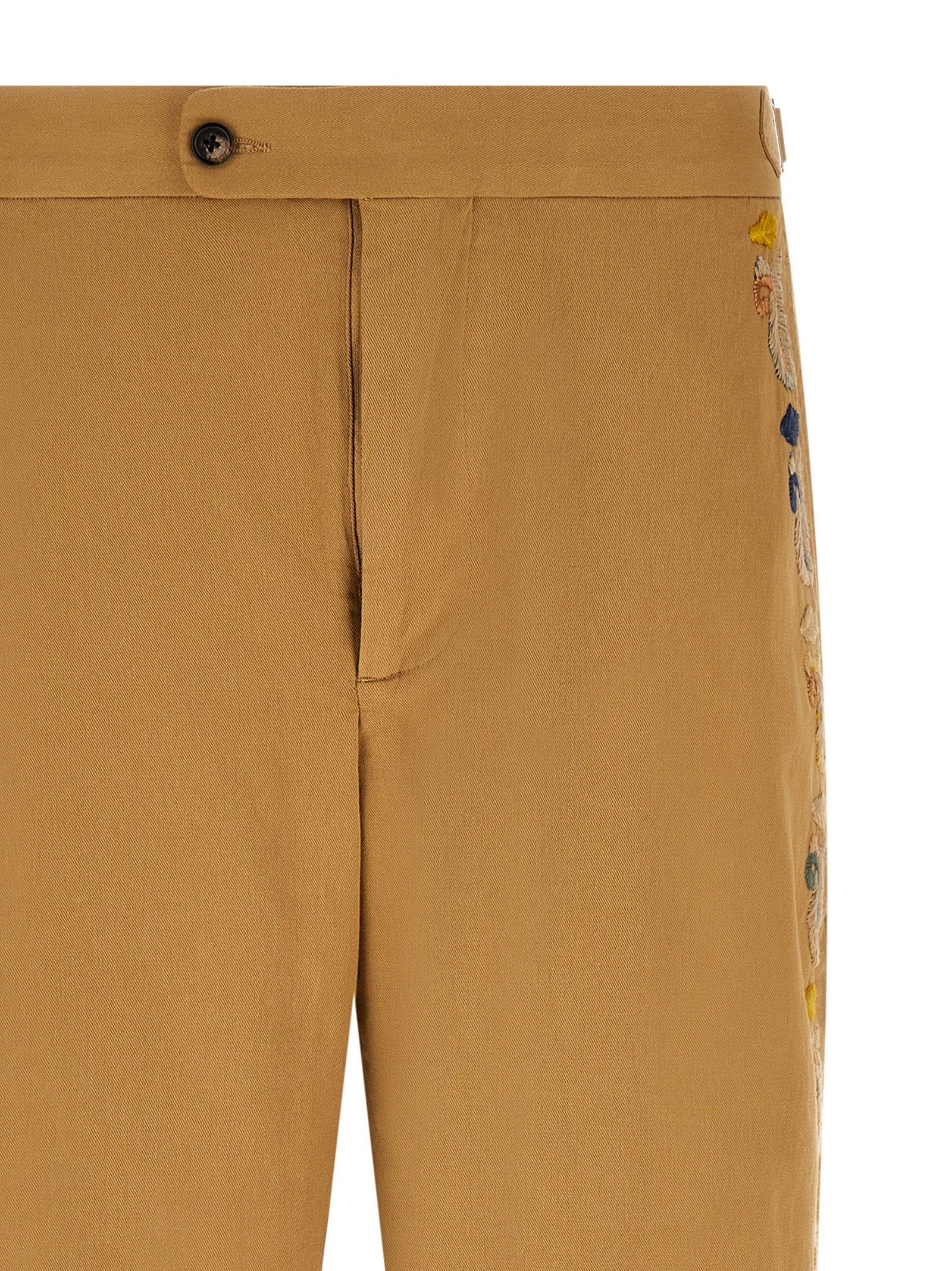 Bode Feather Runner Pants Beige
