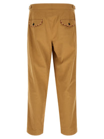 Bode Feather Runner Pants Beige