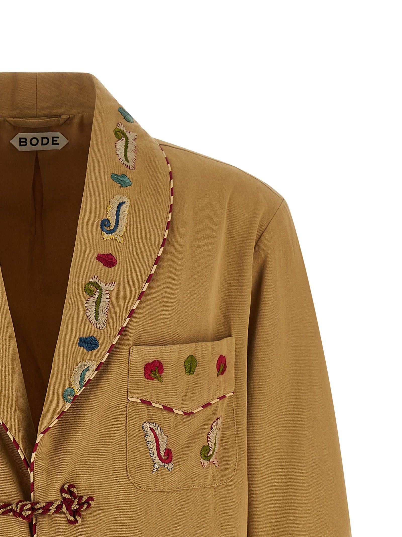 BODE Feather Runner Smoking Blazer Beige