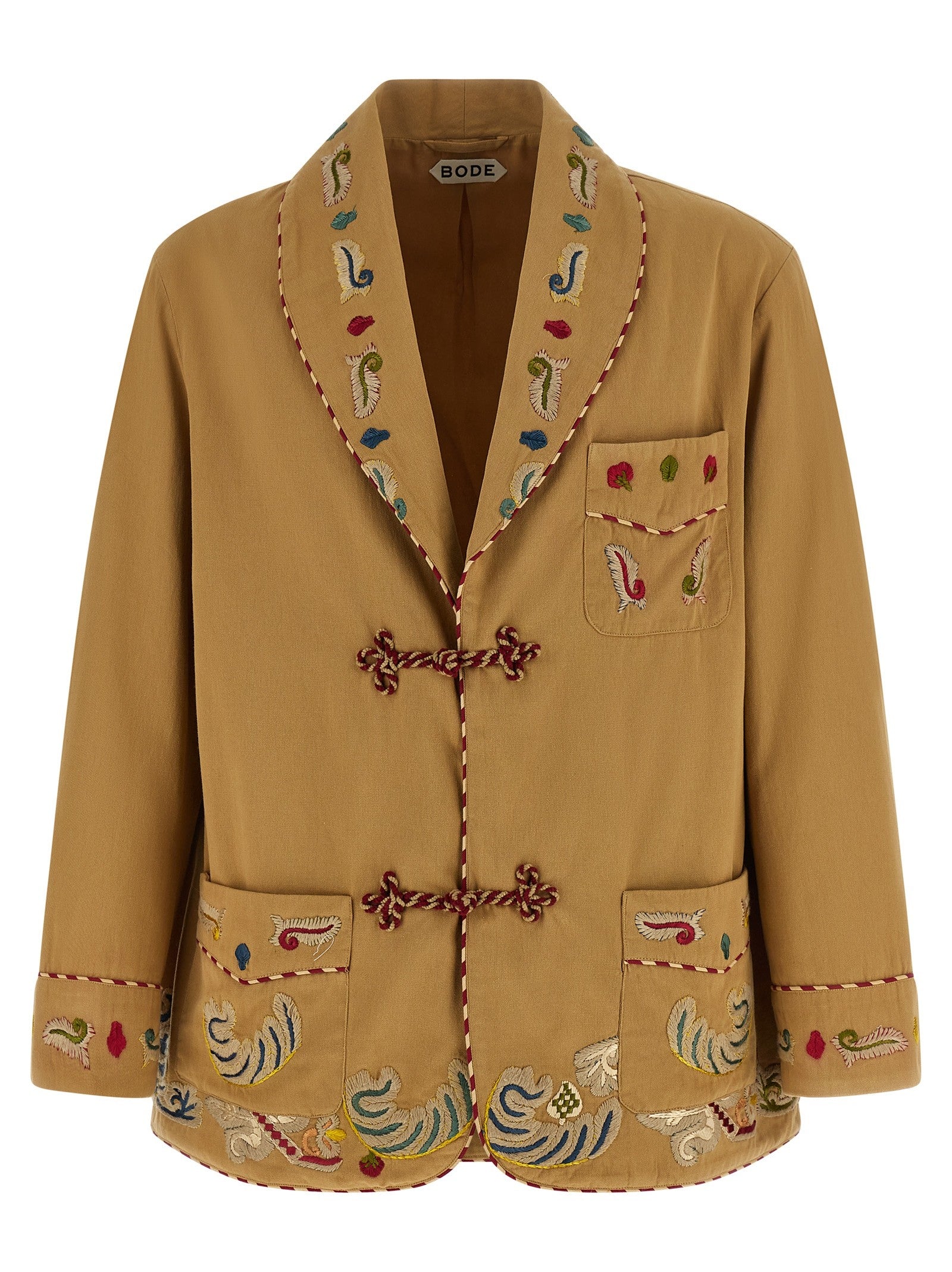 BODE Feather Runner Smoking Blazer Beige