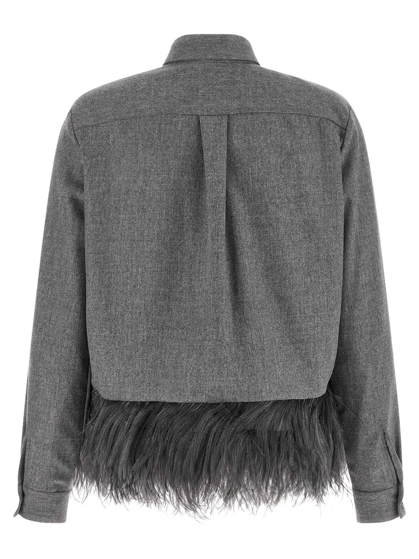 Fabiana Filippi Feather Shirt Grey