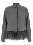 Fabiana Filippi Feather Shirt Grey