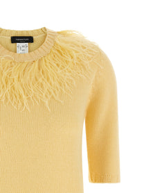 Fabiana Filippi Feather Sweater Yellow