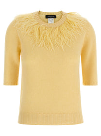 Fabiana Filippi Feather Sweater Yellow