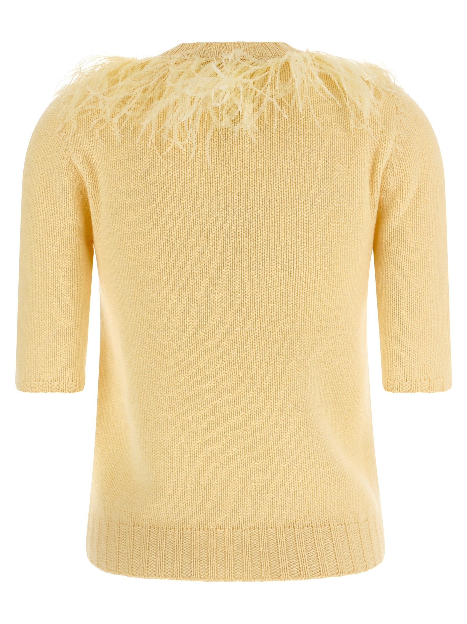 Fabiana Filippi Feather Sweater Yellow