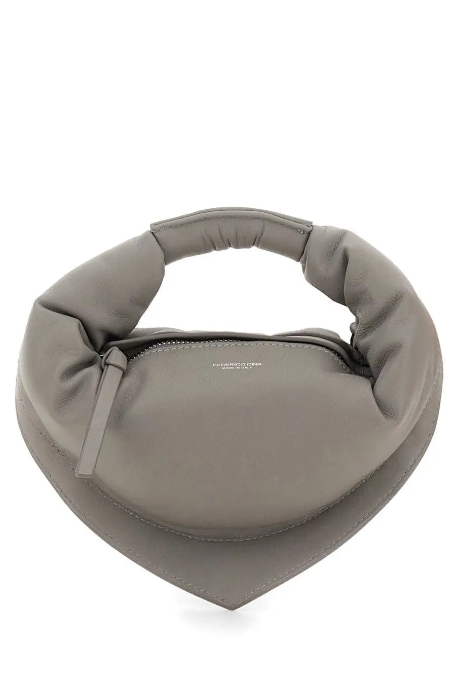 FEDERICO CINA Women's Mini Tortellino Bag Grey, view 4