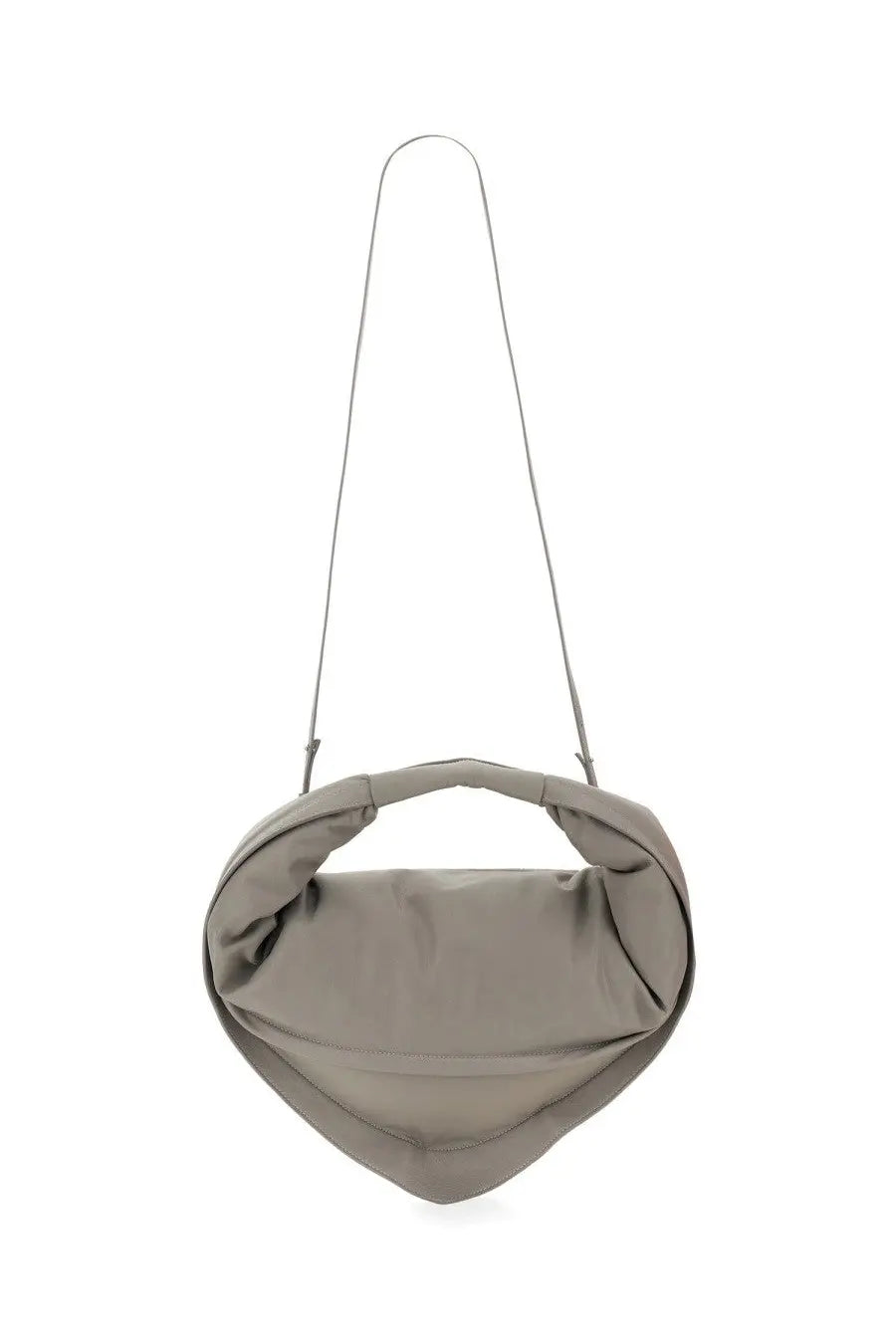 Federico Cina women’s tortellini bag grey with a sleek minimalist design and a slender metallic chain strap