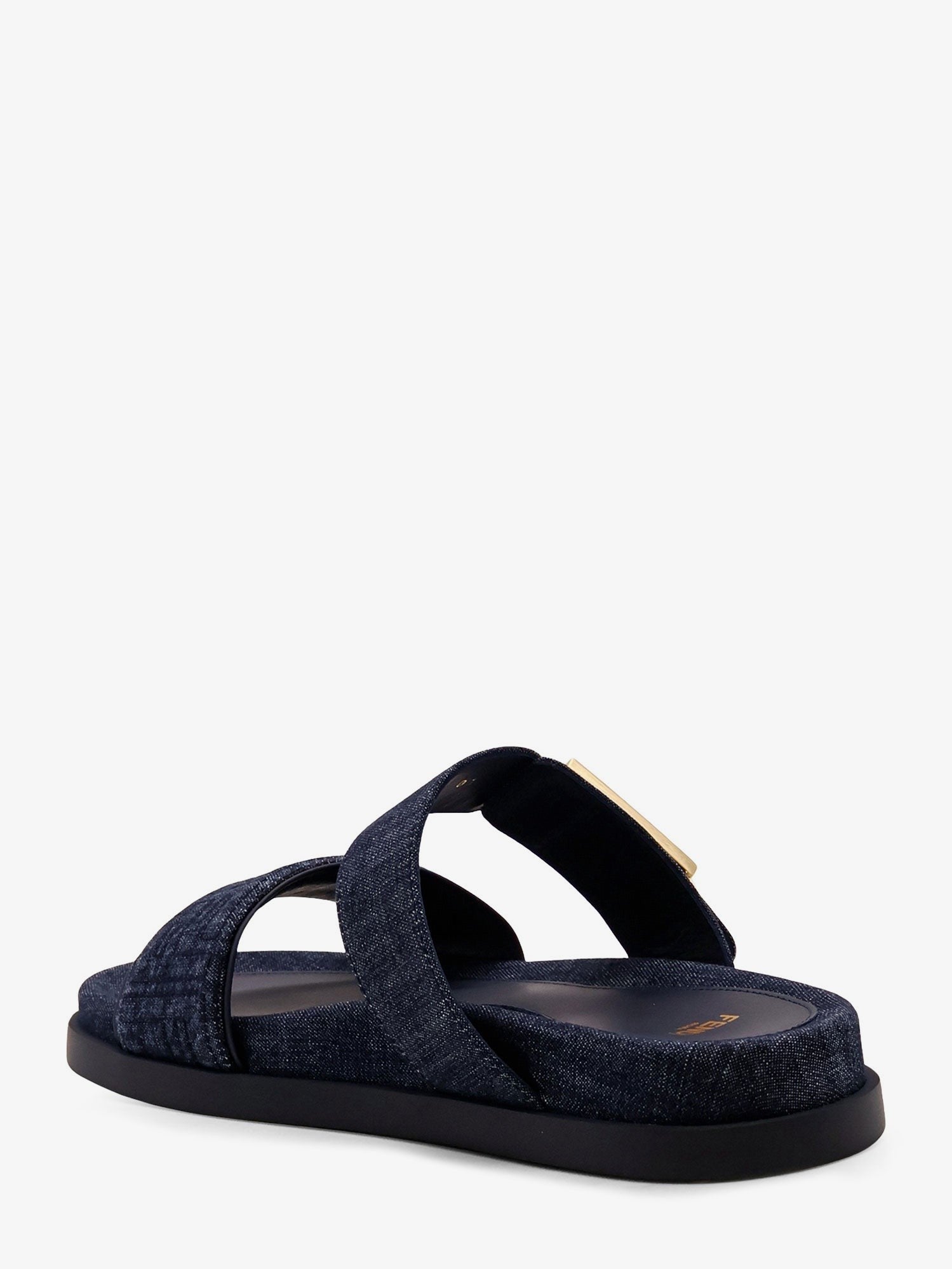 Fendi Women's Feel Denim Sandals Blue