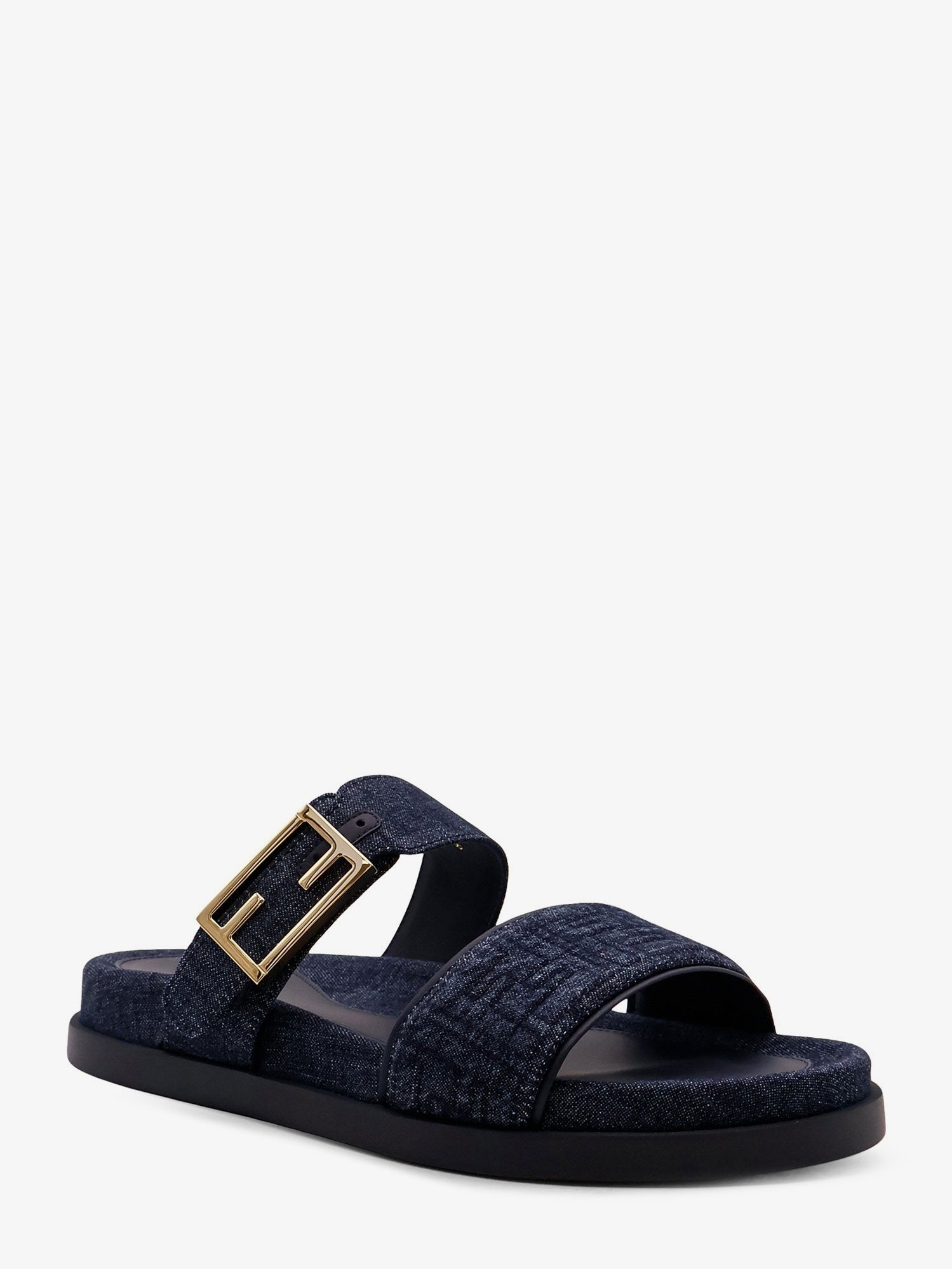 Fendi Women's Feel Denim Sandals Blue