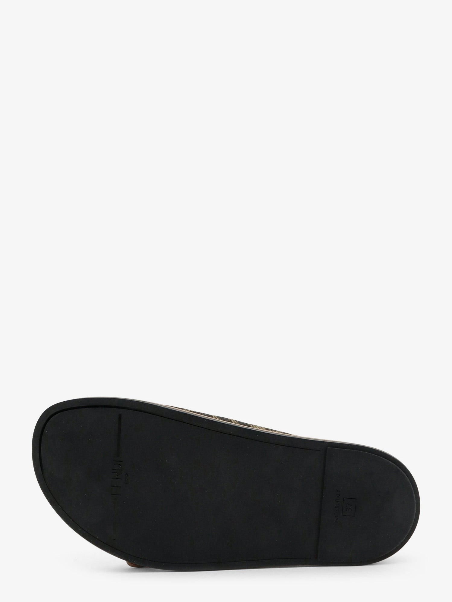 Fendi Women's Feel FF Fabric Sandals Black