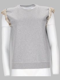 Maison Margiela Women's Felpa Manica Corta Grey