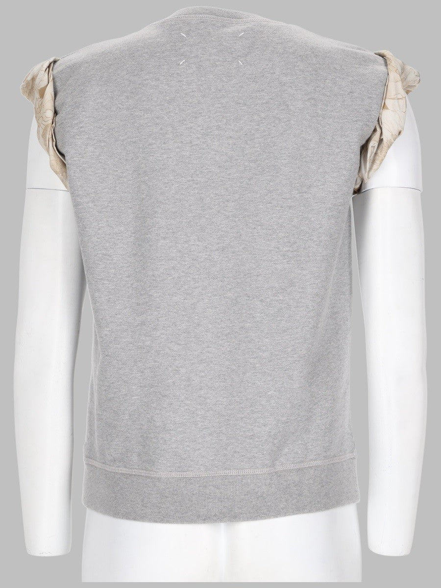 Maison Margiela Women's Felpa Manica Corta Grey
