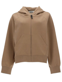 S MAX MARA Women's Felpa Alma Con Zip Cappuccio Beige