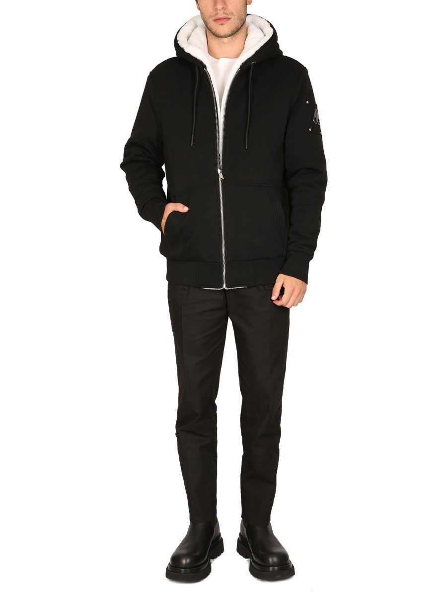 Moose Knuckles Men's Bunny Sweatshirt Black, view 2