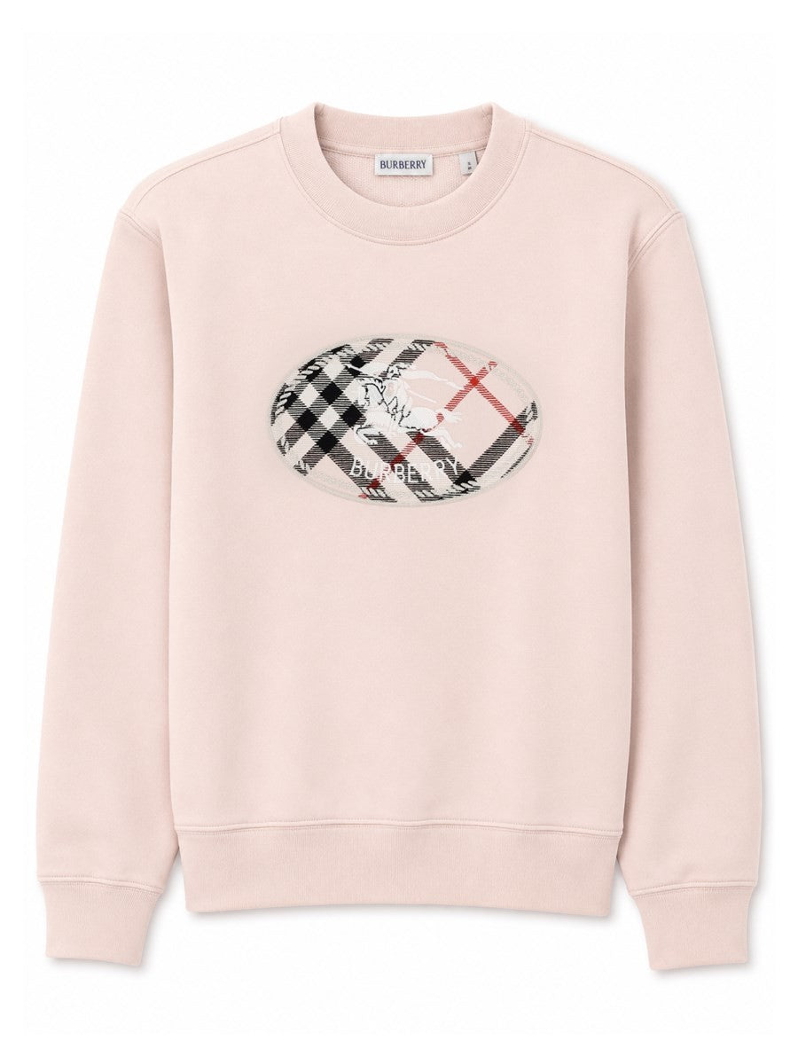 Burberry Women's Caroline Sweatshirt with Inserto Check Blue