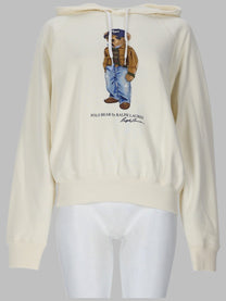 Polo Ralph Lauren Women's Felpa Con Cappuccio Bear White