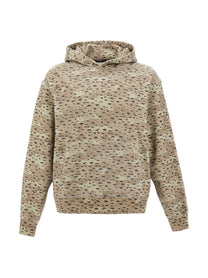 Stampd Felpa Con Cappuccio Camo Leopard Beige