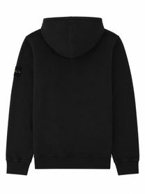 Stone Island Men's Felpa Con Patch Black