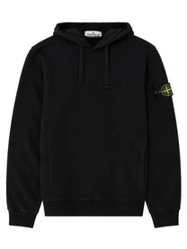 Stone Island Men's Felpa Con Patch Black