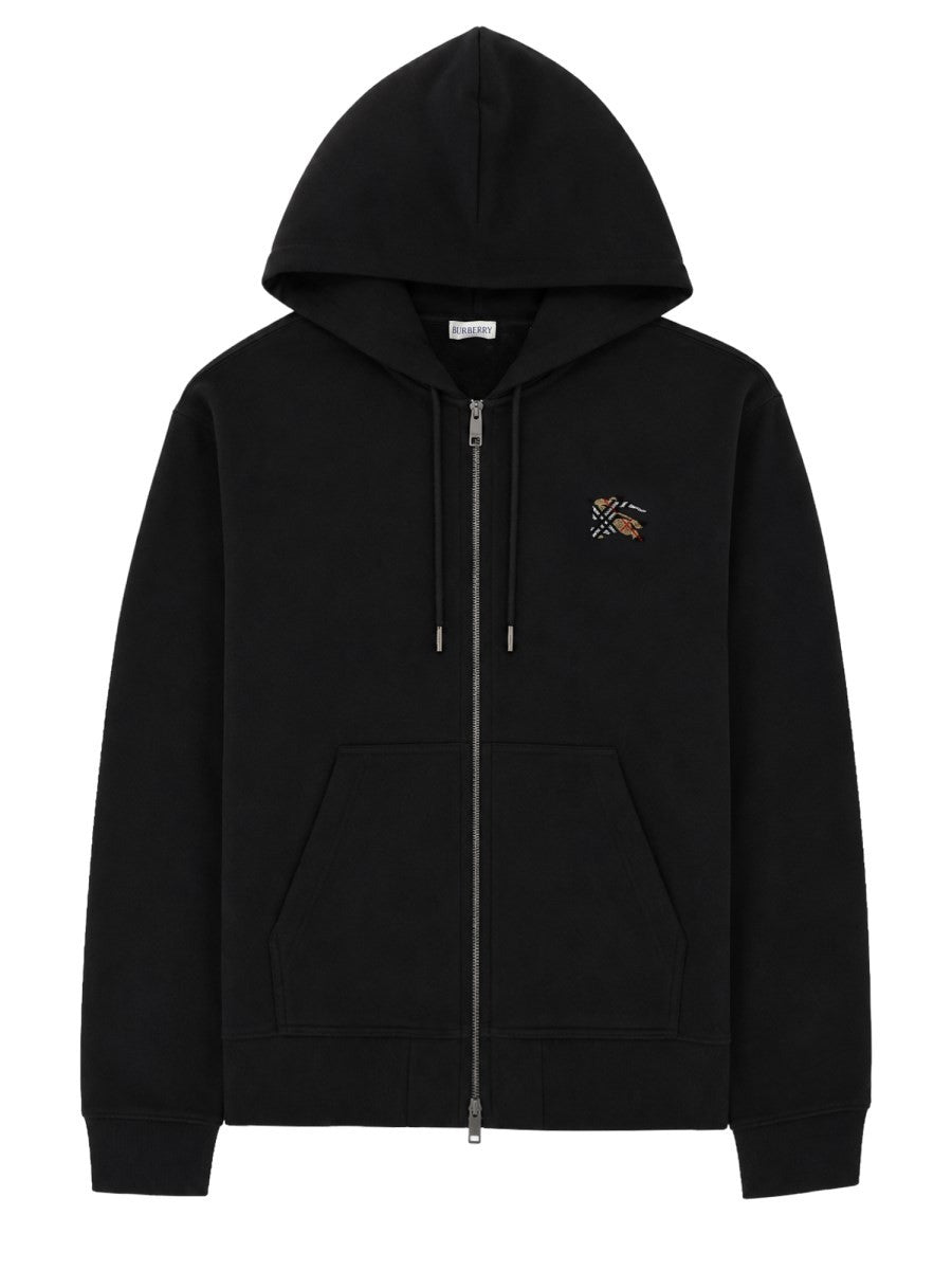 Burberry Men's Hoodie Zip Black