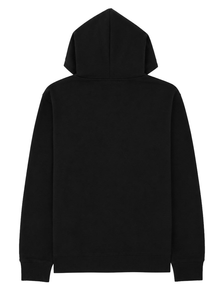 Burberry Men's Felpa Con Cappuccio Zip Black