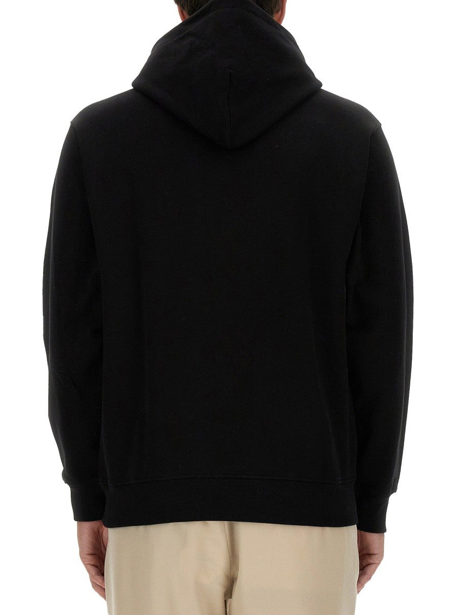Drôle de Monsieur Men's Felpa Con Cappuccio Black