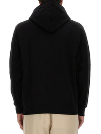Drôle de Monsieur Men's Felpa Con Cappuccio Black