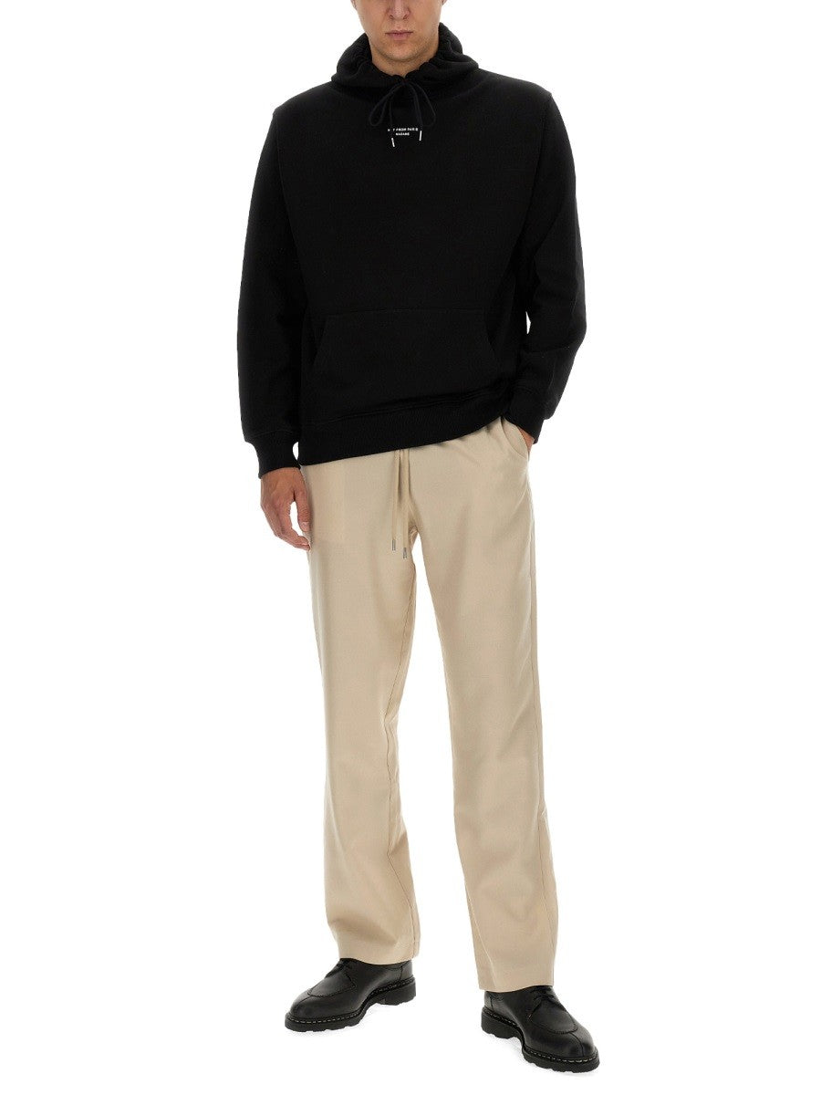 Drôle de Monsieur Men's Felpa Con Cappuccio Black