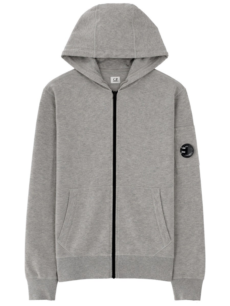 C.P. Company Men's Felpa Con Cappuccio Grey
