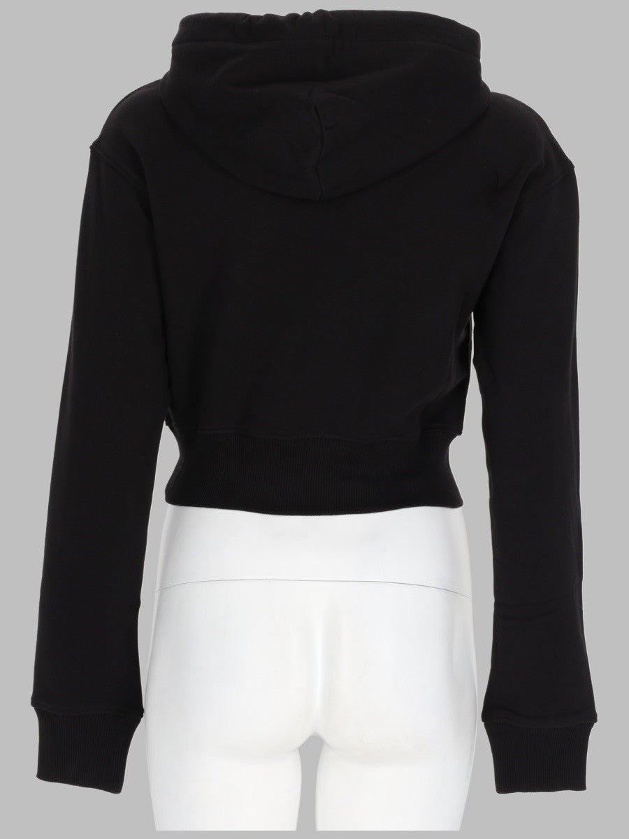Versace Jeans Couture Women's Felpa Con Emblema Barocco Black