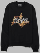 Versace Jeans Couture Men's Sweatshirt with Baroque Black