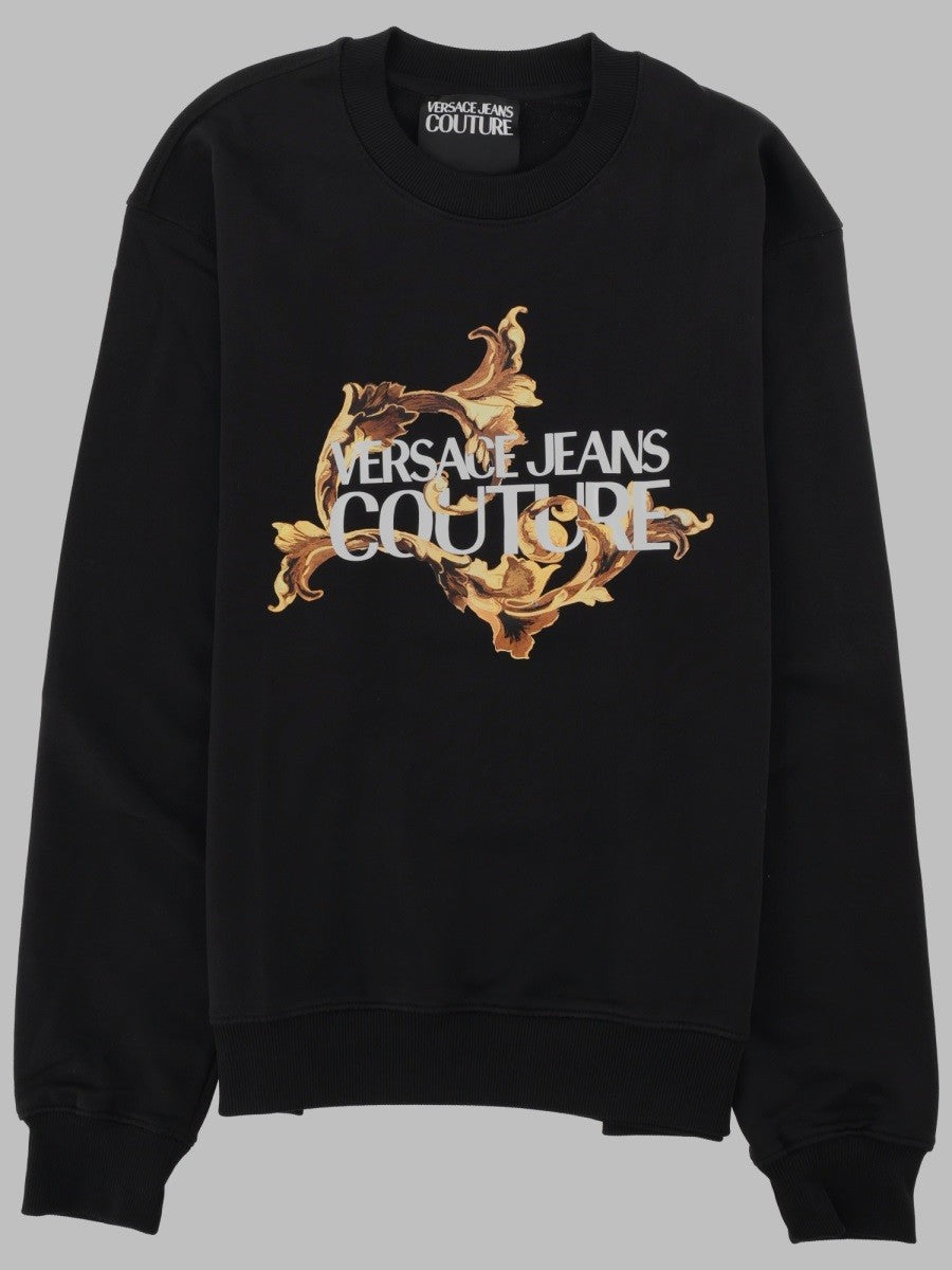 Versace Jeans Couture Men's Felpa Con Baroque Black