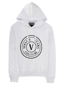 Versace Jeans Couture Men's Felpa Con Cappuccio White