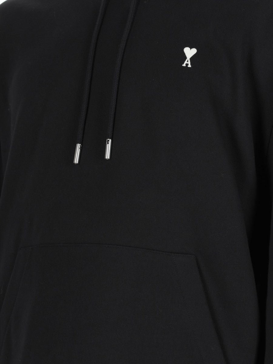Ami Paris Men's Hoodie Black, view 3