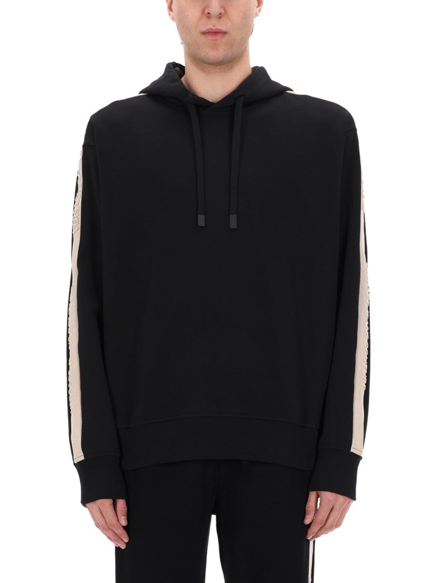 Versace Jeans Couture Men's Felpa Con Cappuccio Black