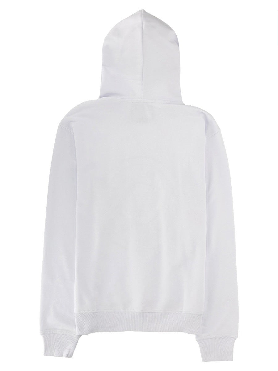 Versace Jeans Couture Men's Felpa Con Cappuccio White