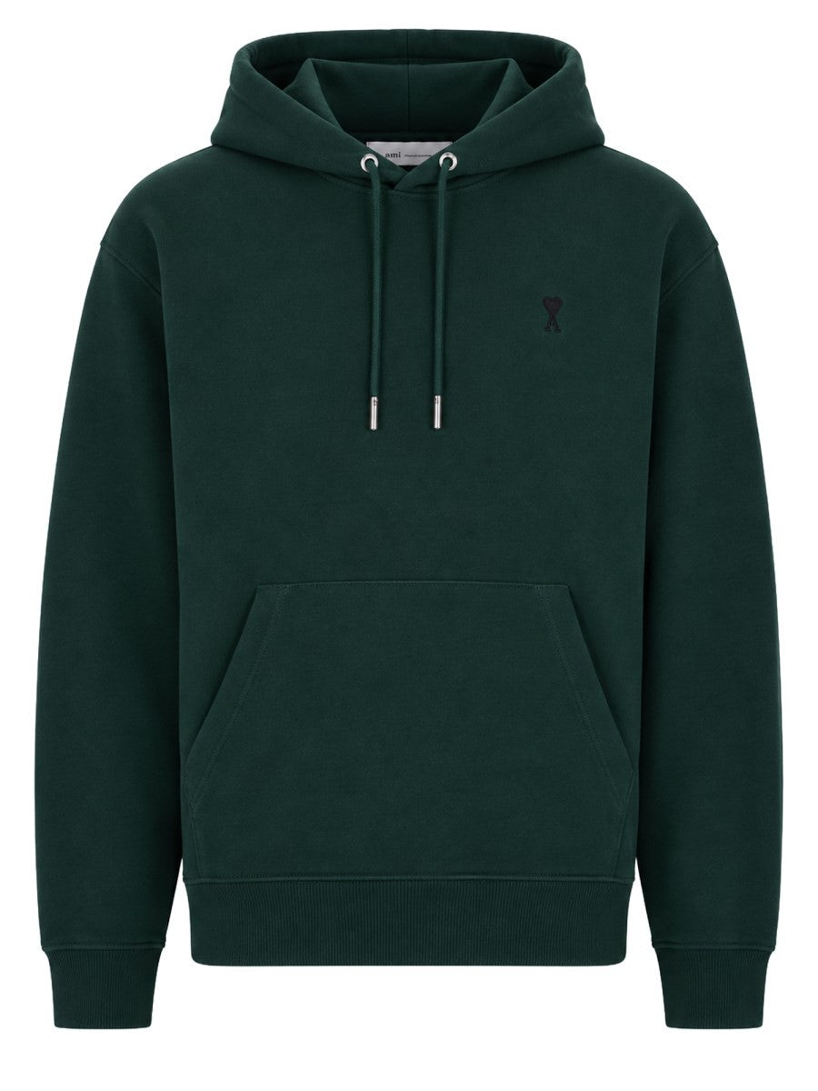 Ami Paris Men's Hoodie Green