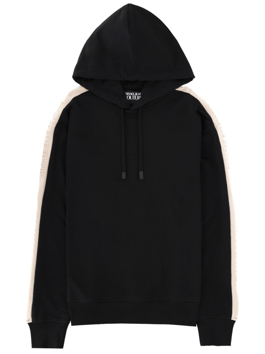 Versace Jeans Couture Men's Felpa Con Cappuccio Black