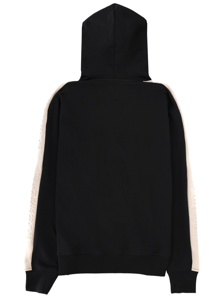 Versace Jeans Couture Men's Felpa Con Cappuccio Black