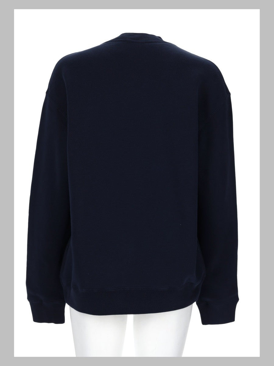 JW Anderson Unisex Felpa Con Ricamato Anchor Blue