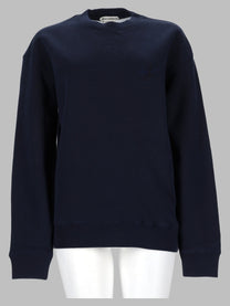 JW Anderson Unisex Felpa Con Ricamato Anchor Blue
