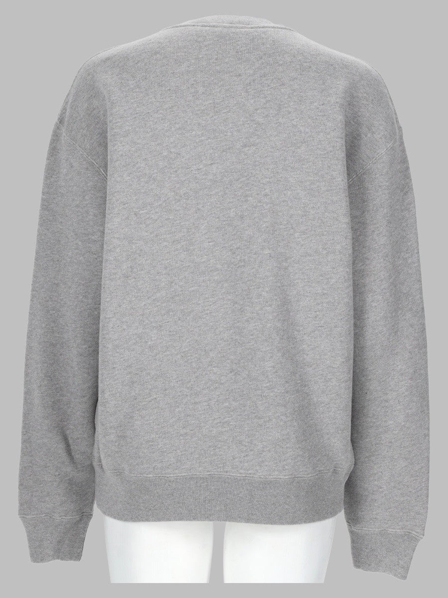 JW Anderson Unisex Felpa Con Ricamato Anchor Grey